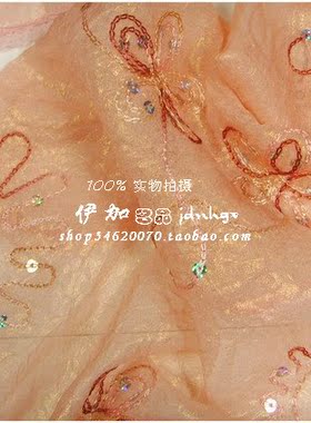 韩版亮片勾花装饰丝巾围巾