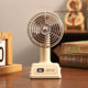 New retro desktop small fan adjusts summer silence