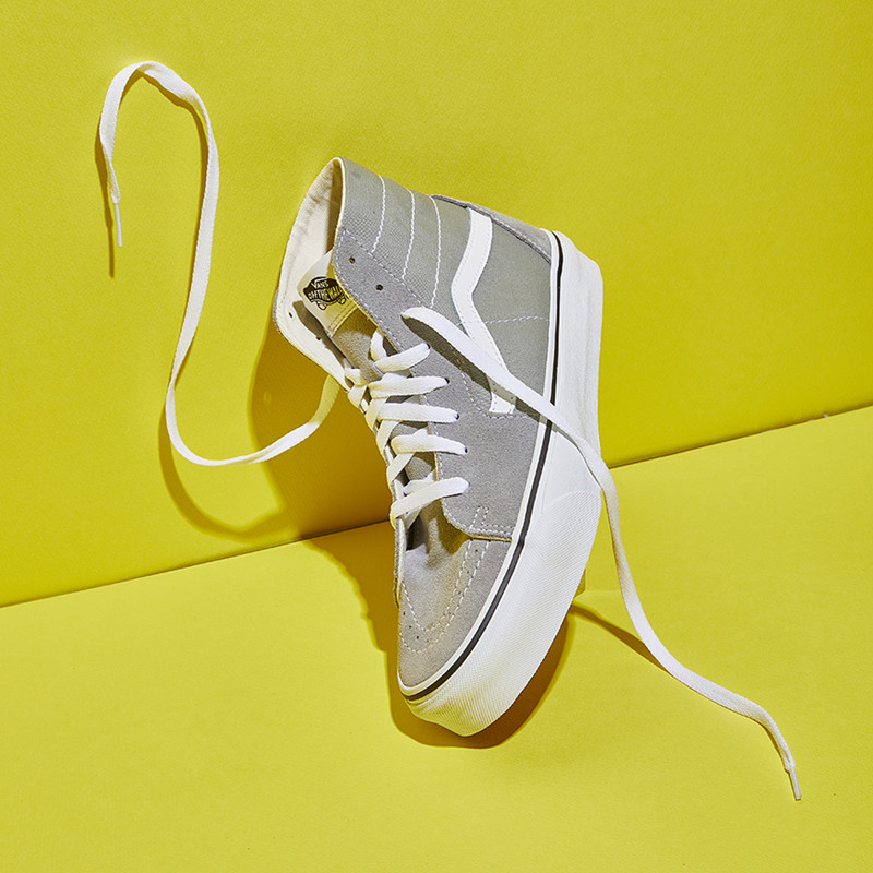 VANS 范斯 Sk8 Hi 军绿色灰色高帮经典休闲帆布板鞋 VN0A4U160FI,淘宝优惠券,粉丝福利购,淘宝优惠卷