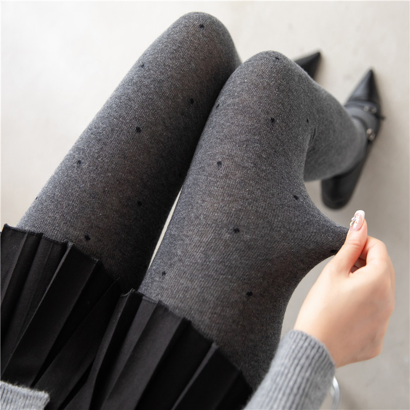 灰色波点连裤袜女秋冬季外穿打底裤白色打底袜保暖加绒加厚黑丝袜,淘宝优惠券,粉丝福利购,淘宝优惠卷