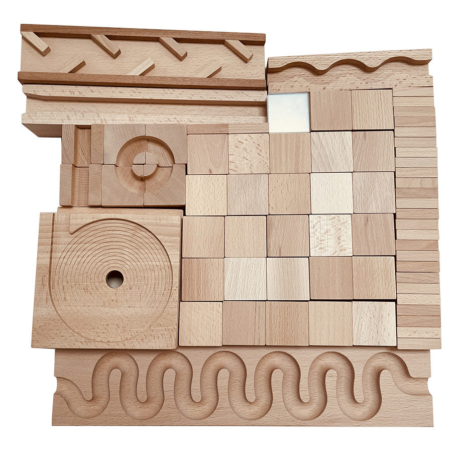 王子妈妈榉木纯原木蛇形轨道积木套装儿童拼搭玩具早教构建积木,淘宝优惠券,粉丝福利购,淘宝优惠卷