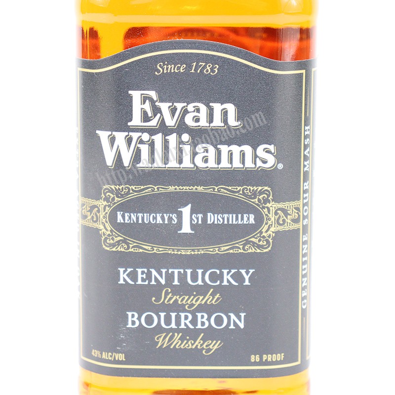 Evan williams bourbon whiskey美国爱威廉斯波本威士忌 43%vol-图1