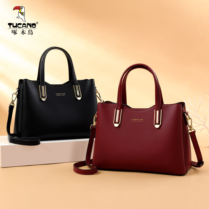 啄木鸟2020新款潮大容量单肩手提包 彦阁服饰女士包袋