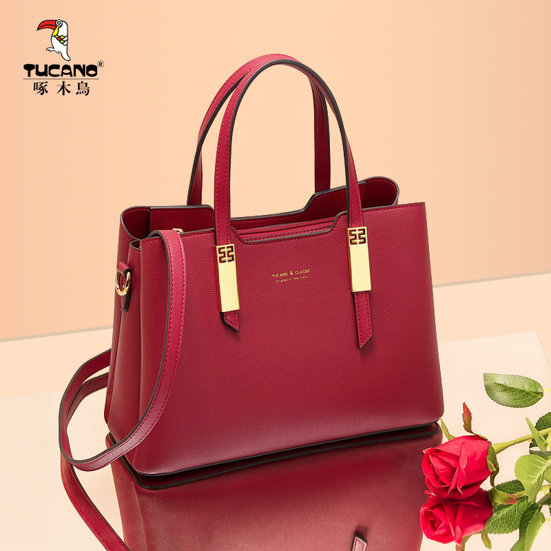 啄木鸟红色新娘2021新款结婚包包 彦阁服饰女士包袋