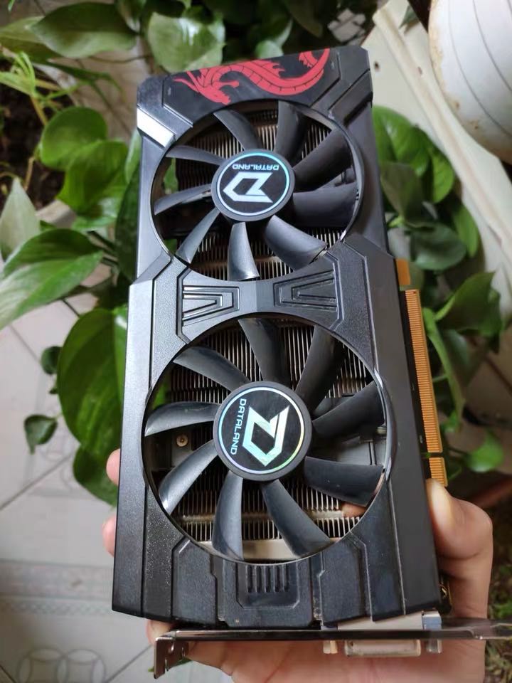 迪兰恒进RX470D RX470 474 吃鸡 酷能4G电脑游戏显卡风扇 GA92B2U - 图1