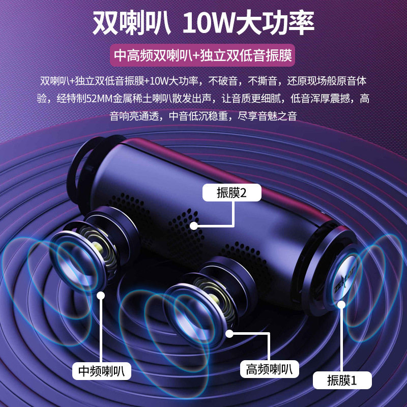 2025新品ZEALOT/狂热者蓝牙音箱插卡重低音无线蓝牙低音炮音响,淘宝优惠券,粉丝福利购,淘宝优惠卷