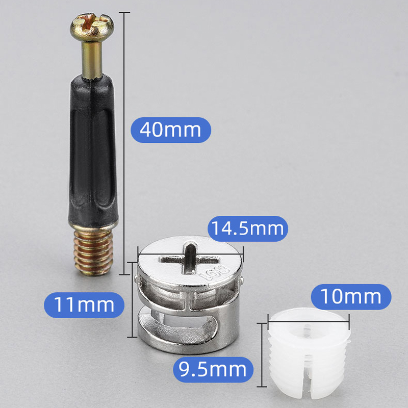 三合一连接件螺丝螺母偏心轮床衣柜抽屉板式办公桌组装紧固配件-图1
