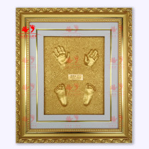 Customized newborn souvenirs full moon 100 days and a half year old * hands foot imprint * baby hands and feet imprinted mud