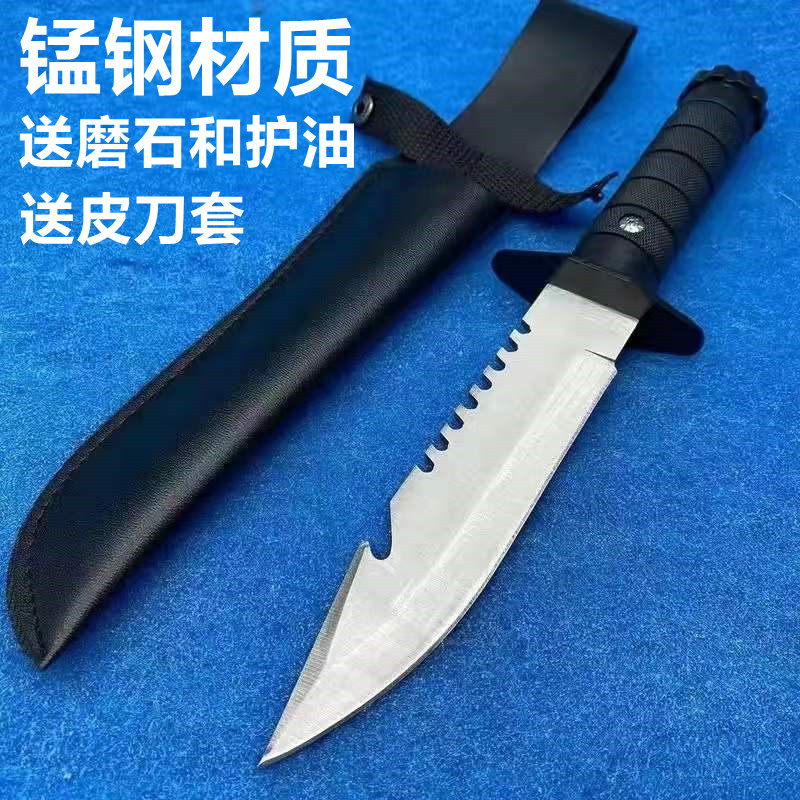 防身武器刀剑户外刀具荒野随身长刀特战冷兵器防身刀高硬度求生刀-图1