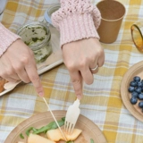 Одноразовая экологичная посуда, ложка, длинное вечернее платье