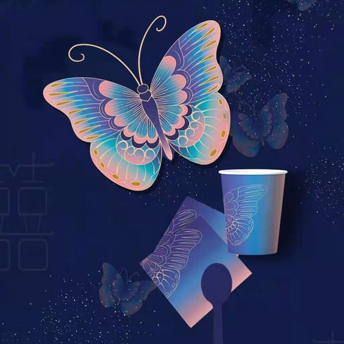 Одноразовый свадебный круглый бумажный диск китайский свадебный свадебный свадебный чаш