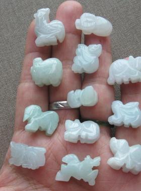 天然翡翠玉生肖鼠吊坠项链本命年