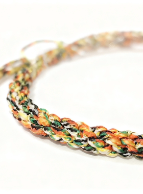 纯手工编织玉米结优质棉线五彩五色绳手链本命年幸运端午节手绳