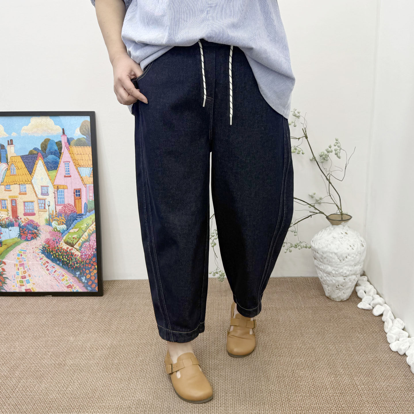 冬大码女裤240斤胖mm显瘦遮肉宽松保暖加厚加绒修容牛仔裤萝卜裤,淘宝优惠券,粉丝福利购,淘宝优惠卷