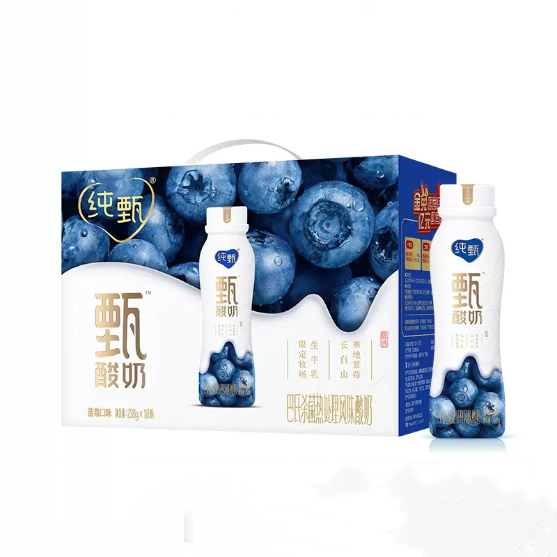 纯甄·蓝莓风味酸奶PET瓶230g*10瓶