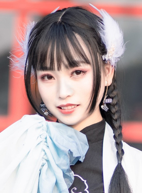 发夹羽毛仙女汉服配饰白色羽毛