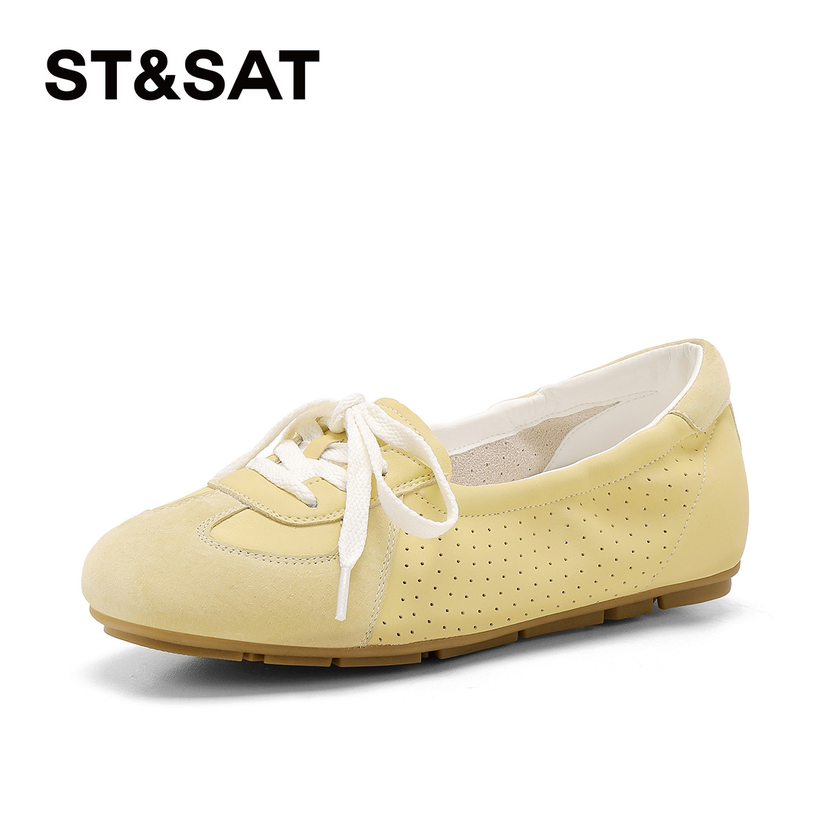 星期六芭蕾风德训鞋女2026春季新款平底一脚蹬透气百搭运动休闲鞋,淘宝优惠券,粉丝福利购,淘宝优惠卷