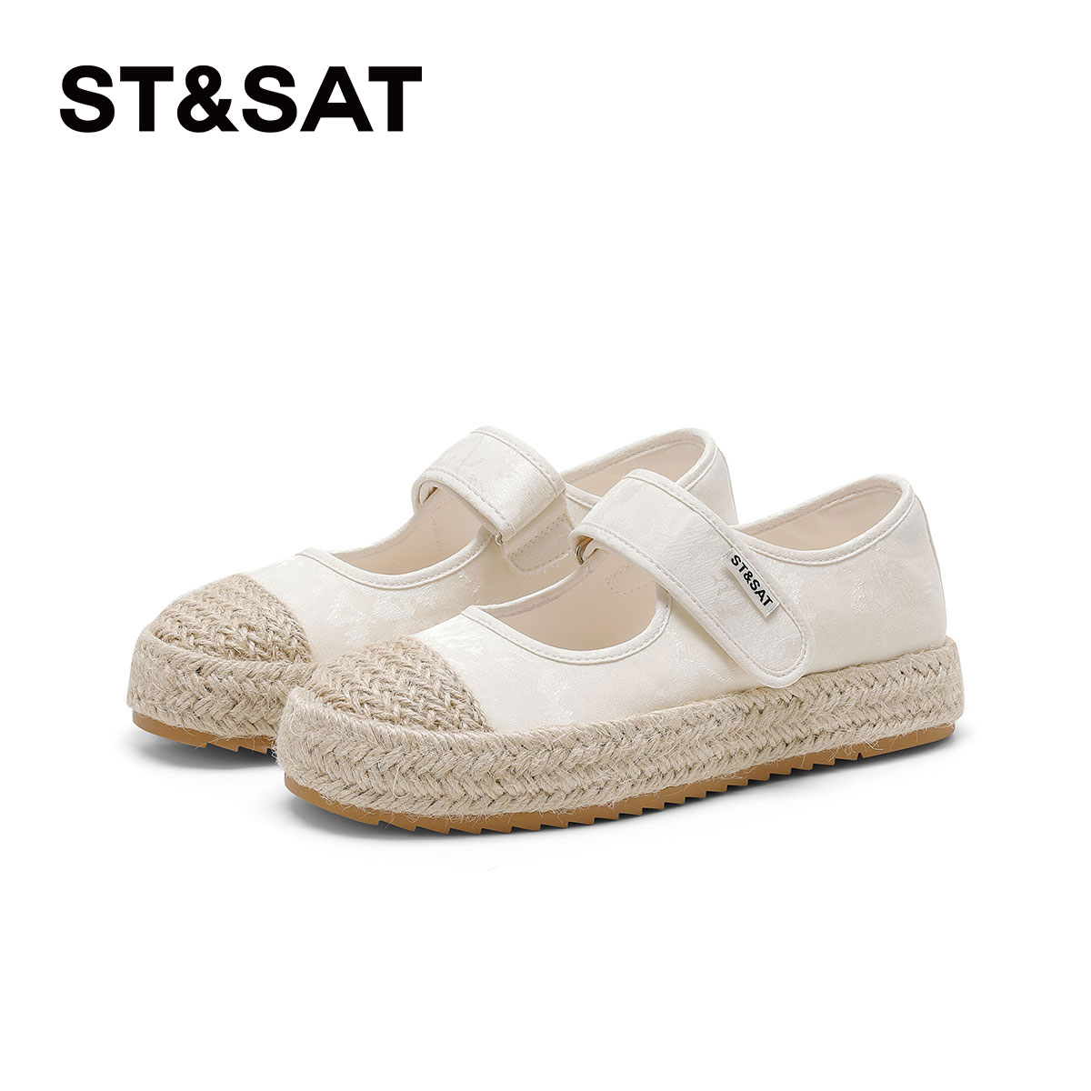 星期六百搭松糕底时尚玛丽珍鞋女2025年夏季新款魔术贴休闲鞋 - 图2