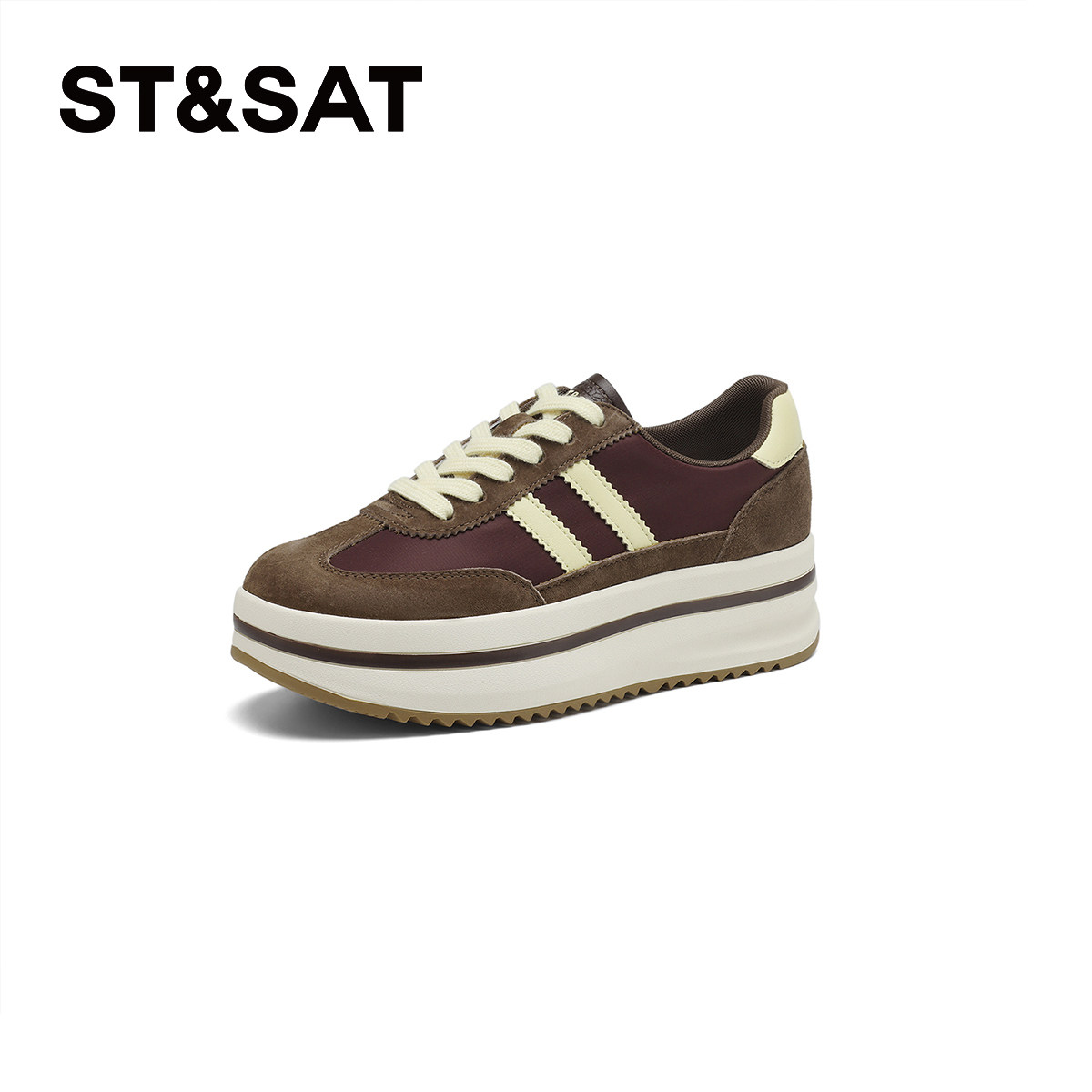 星期六复古厚底德训鞋女2025秋季新款松糕底阿甘鞋运动休闲鞋板鞋,淘宝优惠券,粉丝福利购,淘宝优惠卷