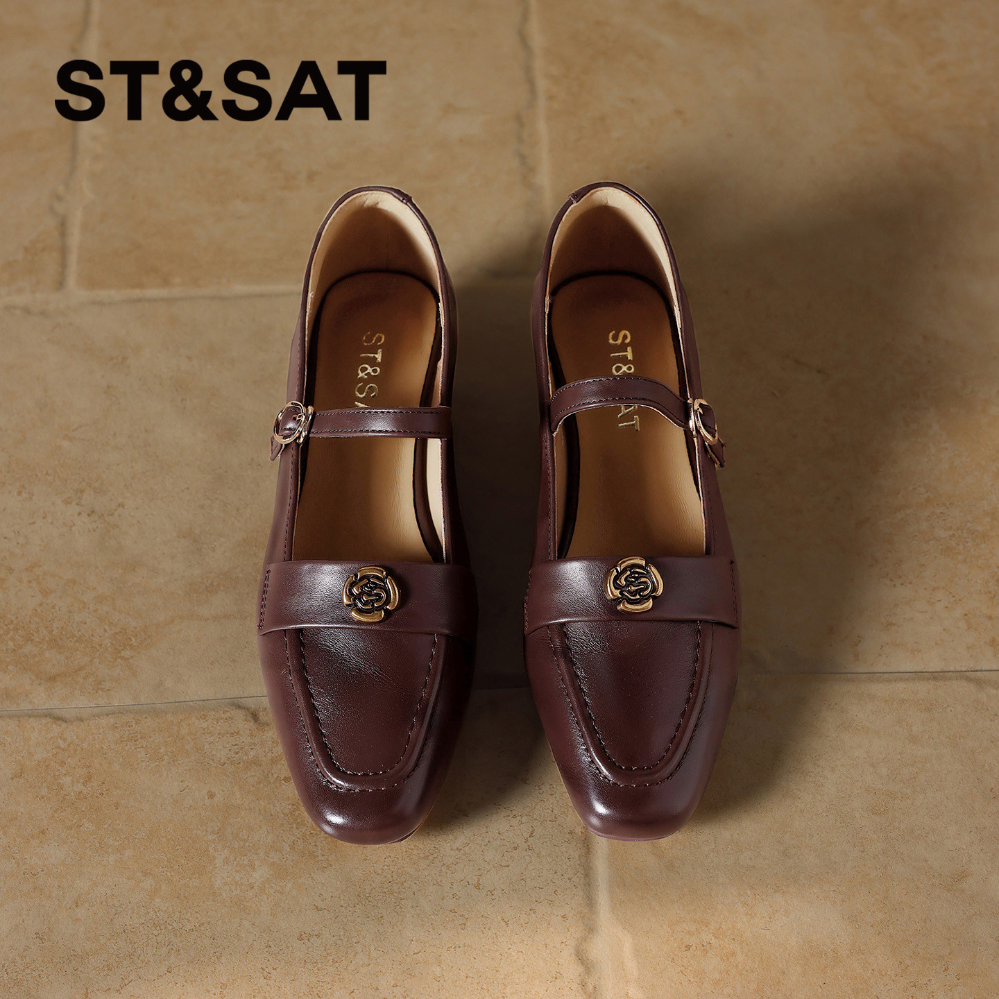 星期六法式玛丽珍鞋女2026年春季新款棕色复古一字扣百搭时尚单鞋,淘宝优惠券,粉丝福利购,淘宝优惠卷