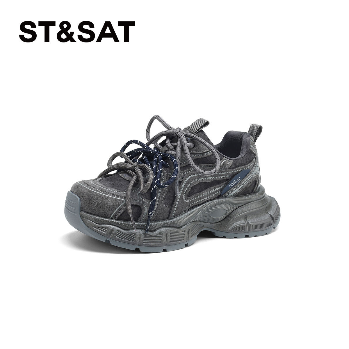 星期六复古厚底老爹鞋女鞋2025秋冬新款百搭增高运动鞋休闲鞋子,淘宝优惠券,粉丝福利购,淘宝优惠卷