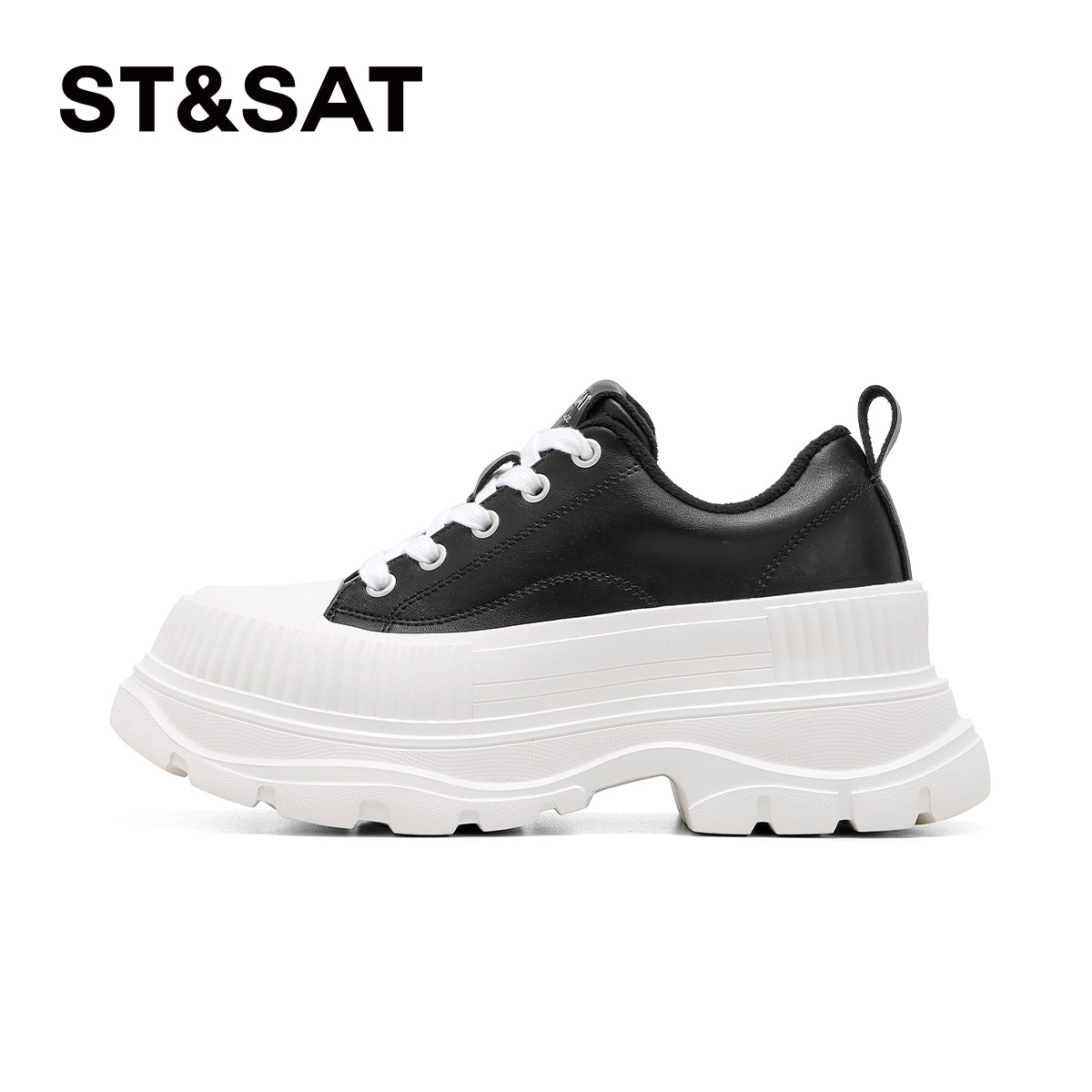 星期六加绒小白鞋女2026新款春季女松糕厚底增高老爹帆布运动板鞋,淘宝优惠券,粉丝福利购,淘宝优惠卷