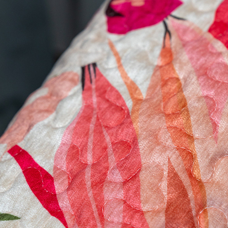 粉色治愈系田园花卉沙发坐垫冬天冬季款毛绒沙发垫罩盖巾加厚防滑,淘宝优惠券,粉丝福利购,淘宝优惠卷