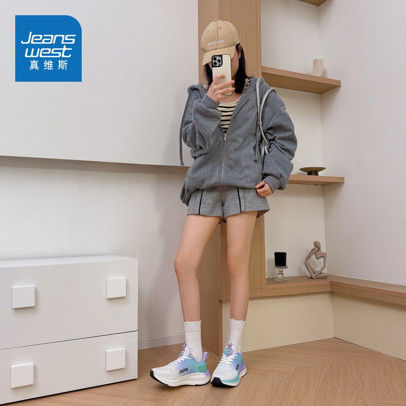 Jeanswest/真维斯跑步鞋男鞋缓震运动鞋透气轻便休闲鞋跑鞋-A1