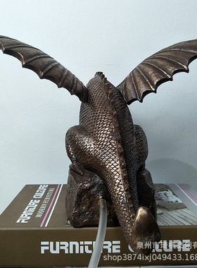 跨境热销树脂工艺品喷水恐龙摆件室外园艺装饰恐龙摆件无喷水恐龙
