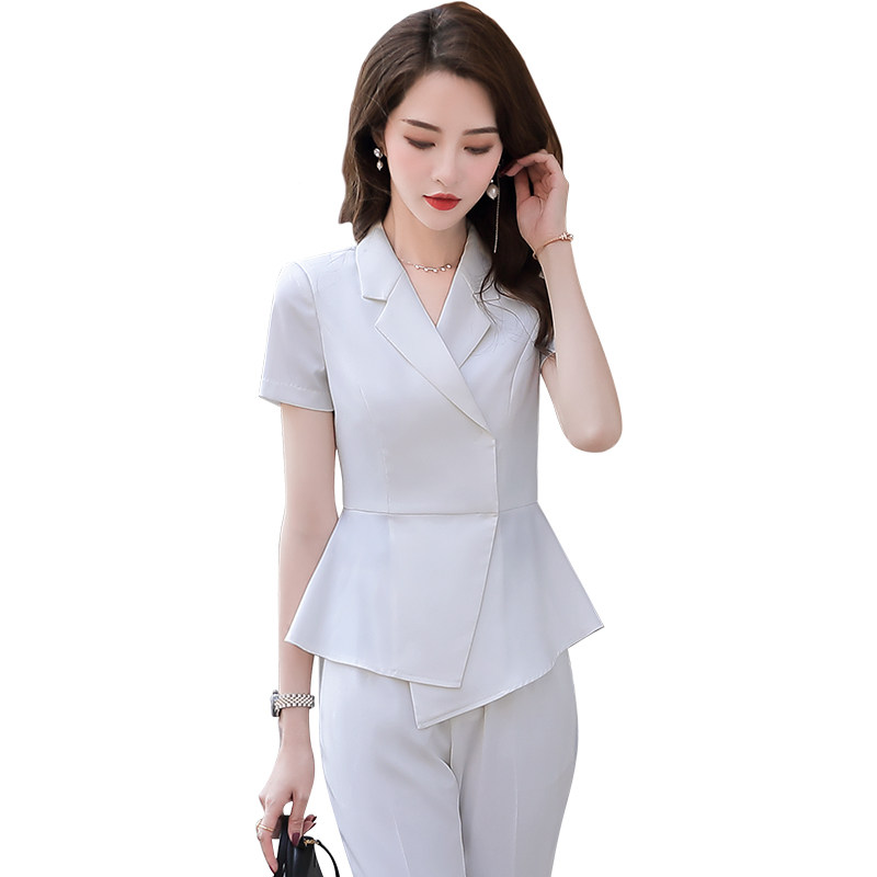 高端职业套装气质女神范夏季套裙 伊木子职业女裙套装