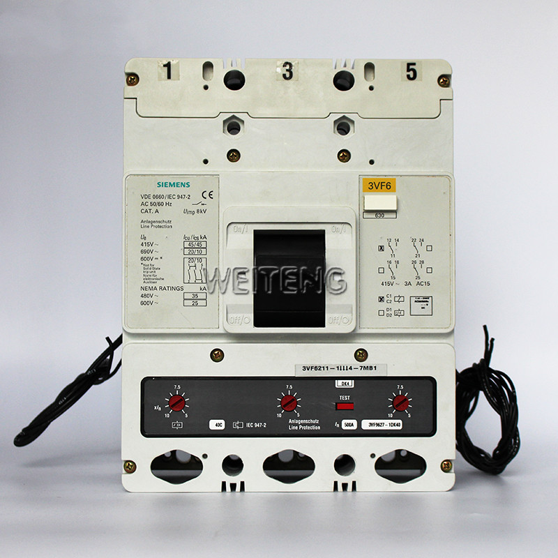西门子 3VF6211-11114-7MB1 空气开关500A三相380V塑壳低压断路器 - 图3