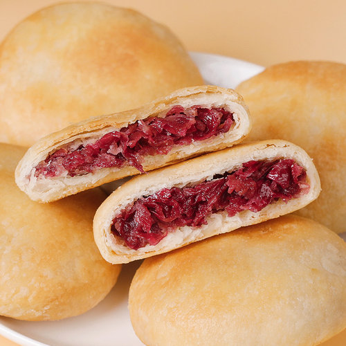丫眯鲜花饼云南特产玫瑰饼零食糕点月饼送人礼盒装送礼过年货礼品 - 图0