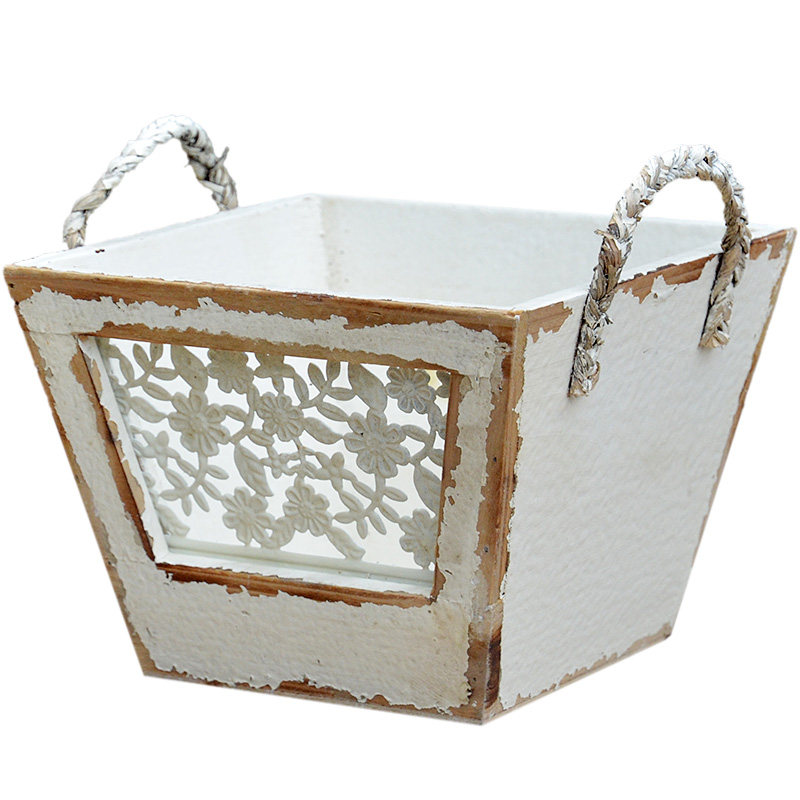 复古法式美式田园实木多肉植物套盆庭院装饰木质花盆花器工具收纳,淘宝优惠券,粉丝福利购,淘宝优惠卷