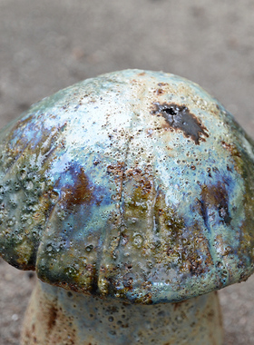 粗陶田园可爱蘑菇花园装饰摆件