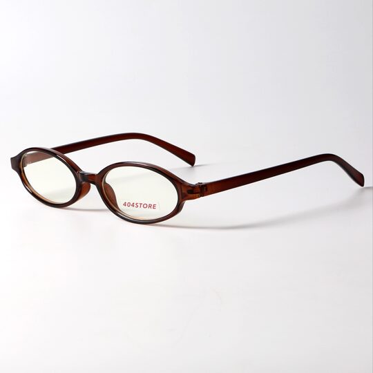404's shop retro brown small oval TR90 glasses