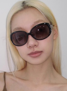 404的店复古大框蛤蟆墨镜90年代