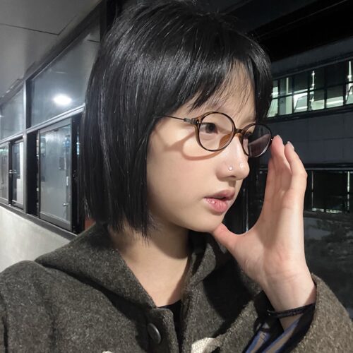 404的店椭圆斯文书呆子TR90眼镜凹造型配度数防蓝光素颜平光镜框 - 图1