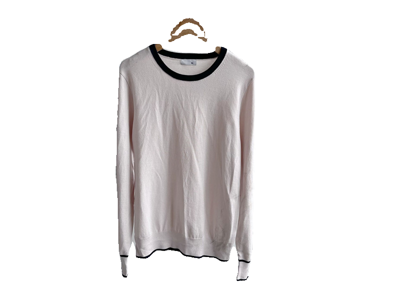 微瑕针织衫内搭纯色舒适上衣百搭宽松圆领气质修身通勤打底衫Y3 - 图3