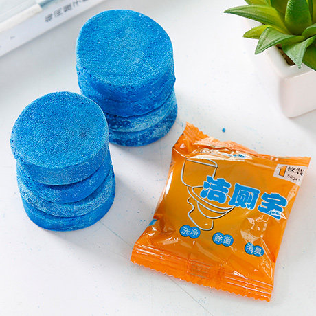 洁厕灵蓝泡泡马桶清洁剂厕所除臭卫生间去污洁厕剂块清香型洁厕宝 - 图1