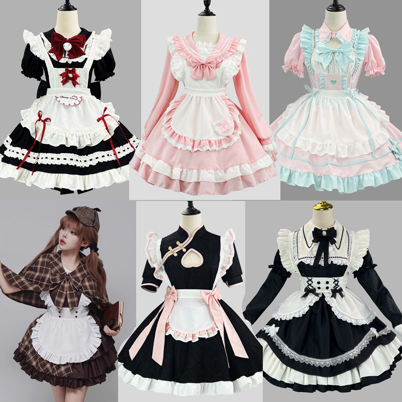女仆装cos可爱女佣女装大佬lolita连衣裙二次元洛丽塔cosplay服装,淘宝优惠券,粉丝福利购,淘宝优惠卷