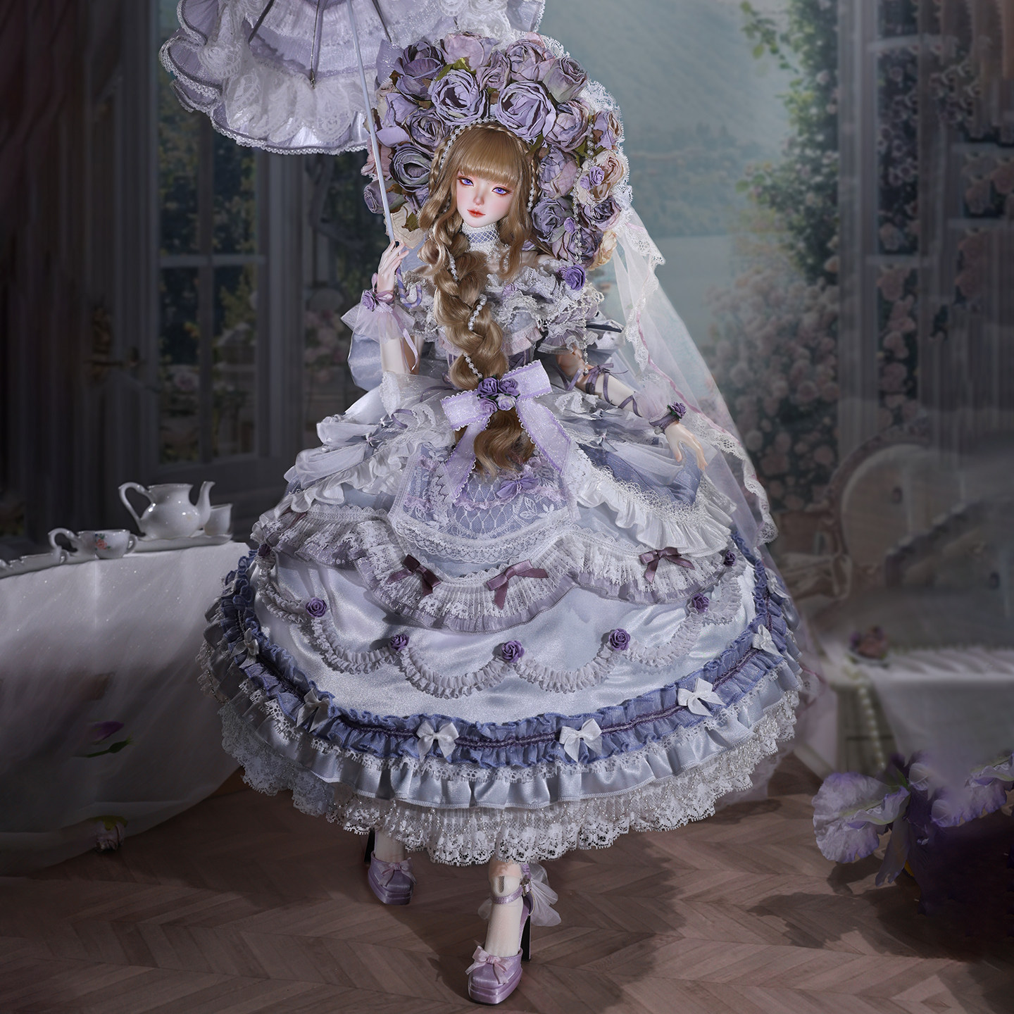 莫奈的后花园 3分BJD 薇奥拉 娃衣 层叠梦境 馥郁花庭GEM官服套装,淘宝优惠券,粉丝福利购,淘宝优惠卷