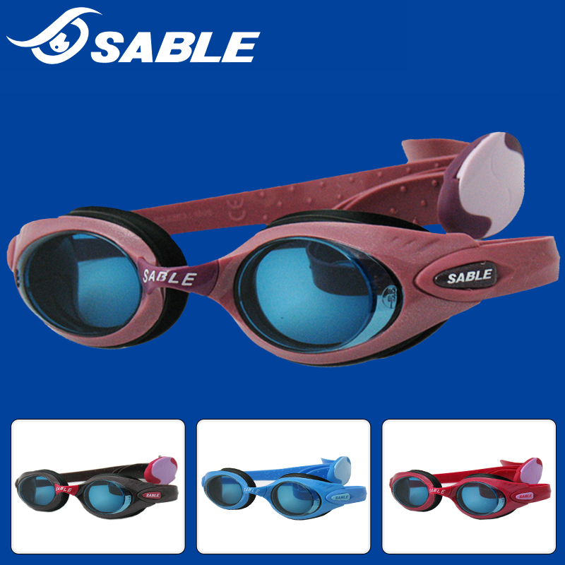 黑貂近视泳镜高清防水防雾女游泳眼镜带有度数的左右不同高度1000 - 图0