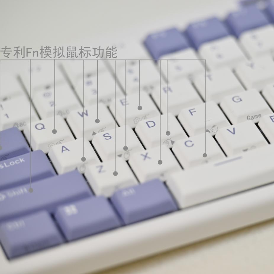 宁芝plum niz68/82/87/99/108/84v6pro蓝牙三模rgb电竞静电容键盘 - 图1