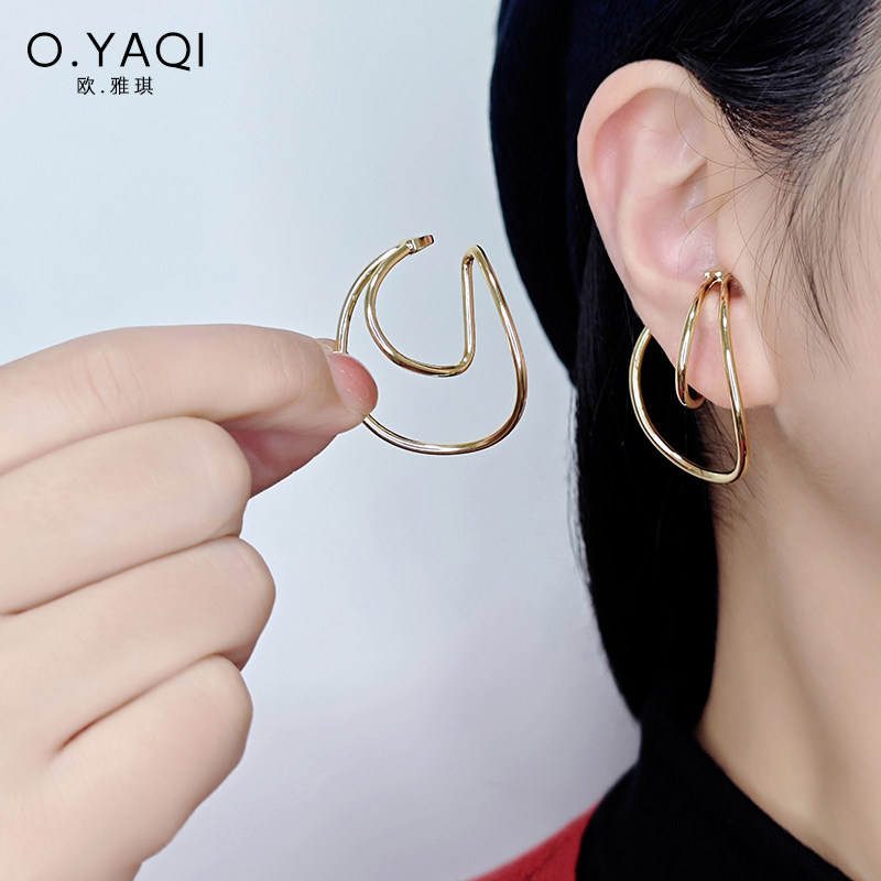 莫比乌斯环耳挂个性夸张无耳洞耳夹时尚耳环耳阔夹耳饰女小众设计,淘宝优惠券,粉丝福利购,淘宝优惠卷