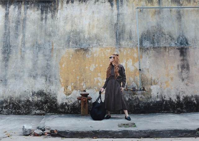 Irregular 100% pure linen draping