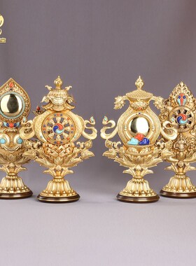 速发八吉祥宝件百宝座西藏传统吉祥五宝密宗供具七珍八摆八妙欲八