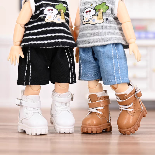 ob11娃鞋 米甜 小钥匙 马丁靴 12分BJD鞋子ufdoll  阿巳体P9 p10 - 图2