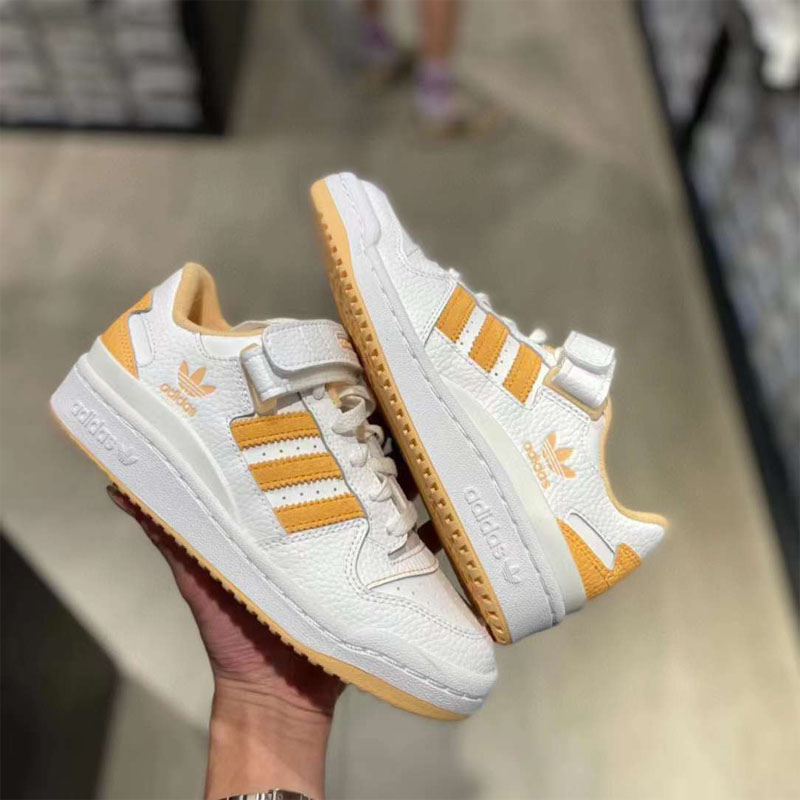 adidas阿迪达斯三叶草男女FORUM LOW低帮百搭透气运动板鞋GY5833-图1