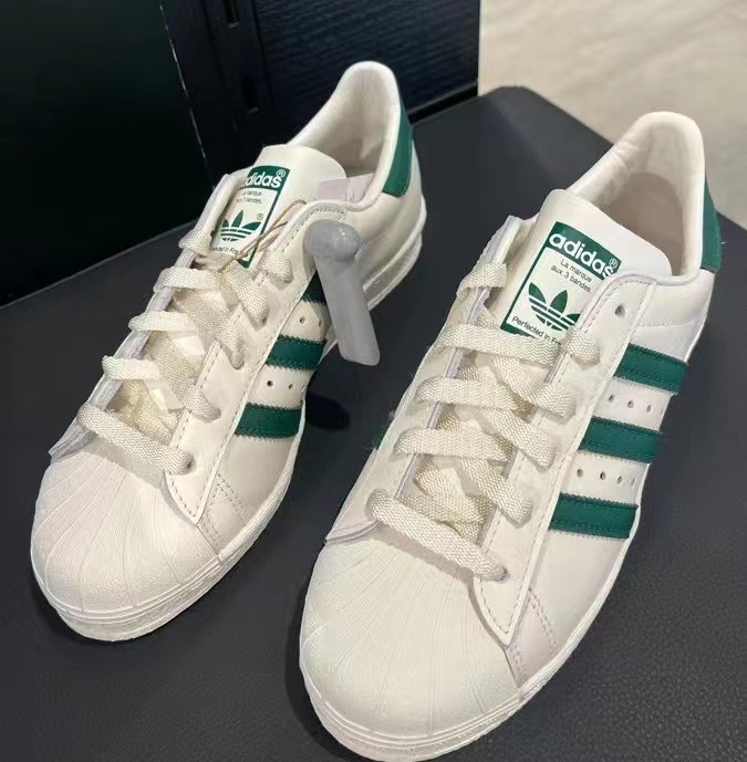 adidas三叶草男女同款SUPERSTAR 经典贝壳头小白鞋休闲板鞋GW6011 - 图0