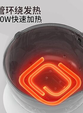 利仁钛瓷电炒锅宿舍电火锅多功能电煮小型锅家用新款蒸煮电锅G-89